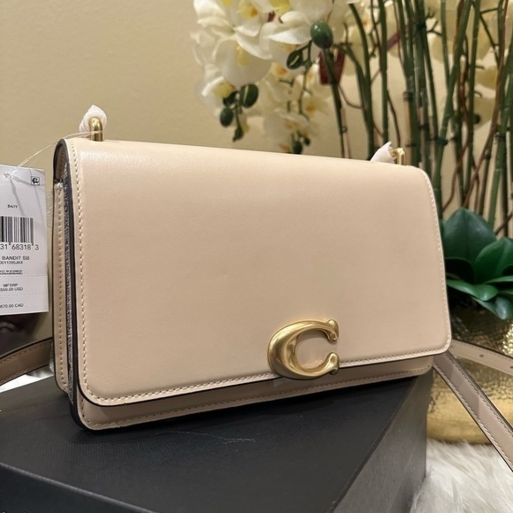 New coach Bandit Leather Shoulder Bag